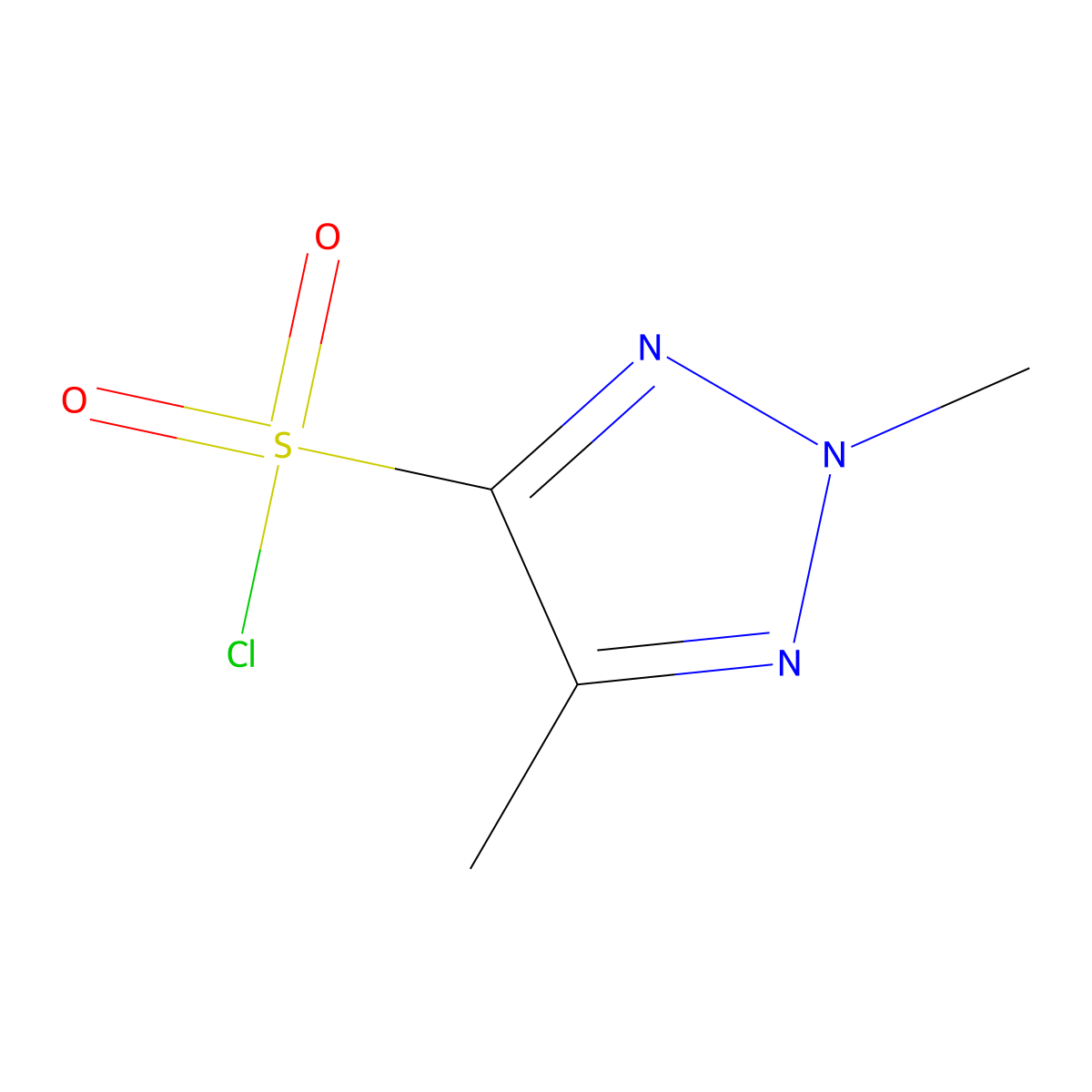 dimethyl-2H-1,2,3-triazole-4-sulfonyl chloride molecular structure, CAS 1781523-17-8