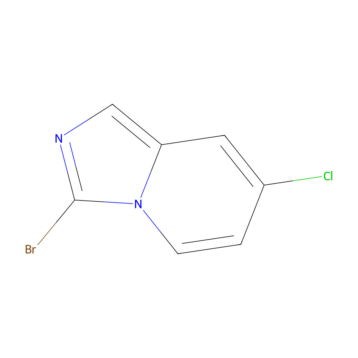 3-Bromo-7-chloroimidazo(1,5-a)pyridine molecular structure, CAS 1781530-15-1