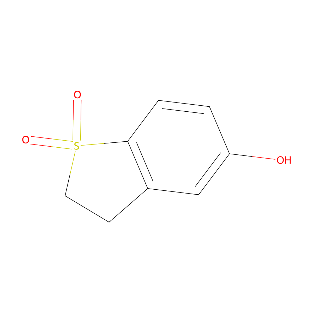 5-Hydroxy-2,3-dihydrobenzo[b]thiophene 1,1-dioxide molecular structure, CAS 1781541-86-3