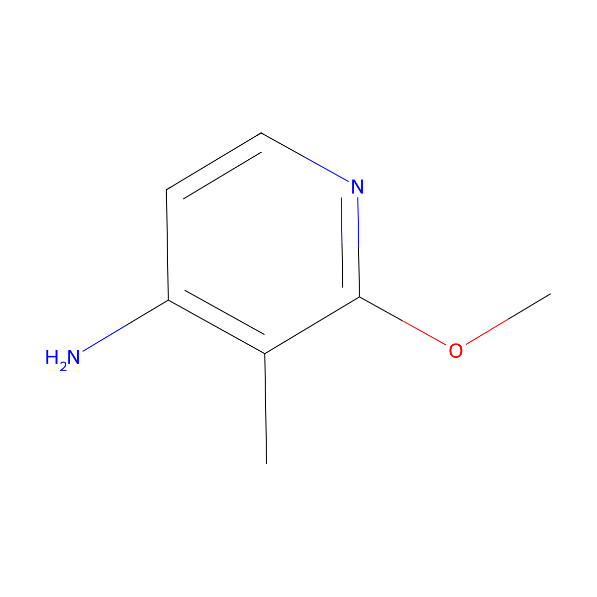 2-Methoxy-3-methylpyridin-4-amine molecular structure, CAS 1781547-87-2