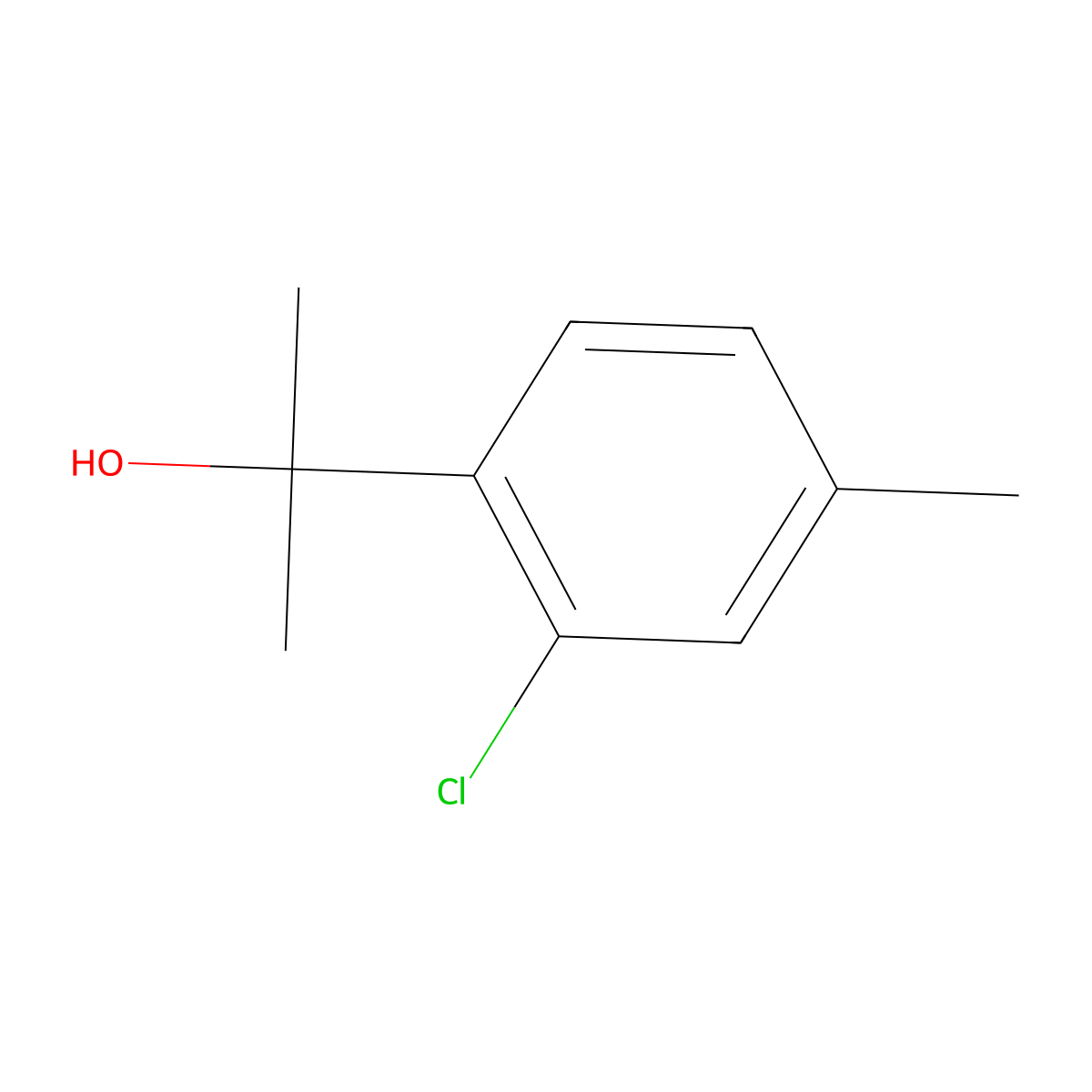2-(2-Chloro-4-methylphenyl)propan-2-ol molecular structure, CAS 1781555-56-3