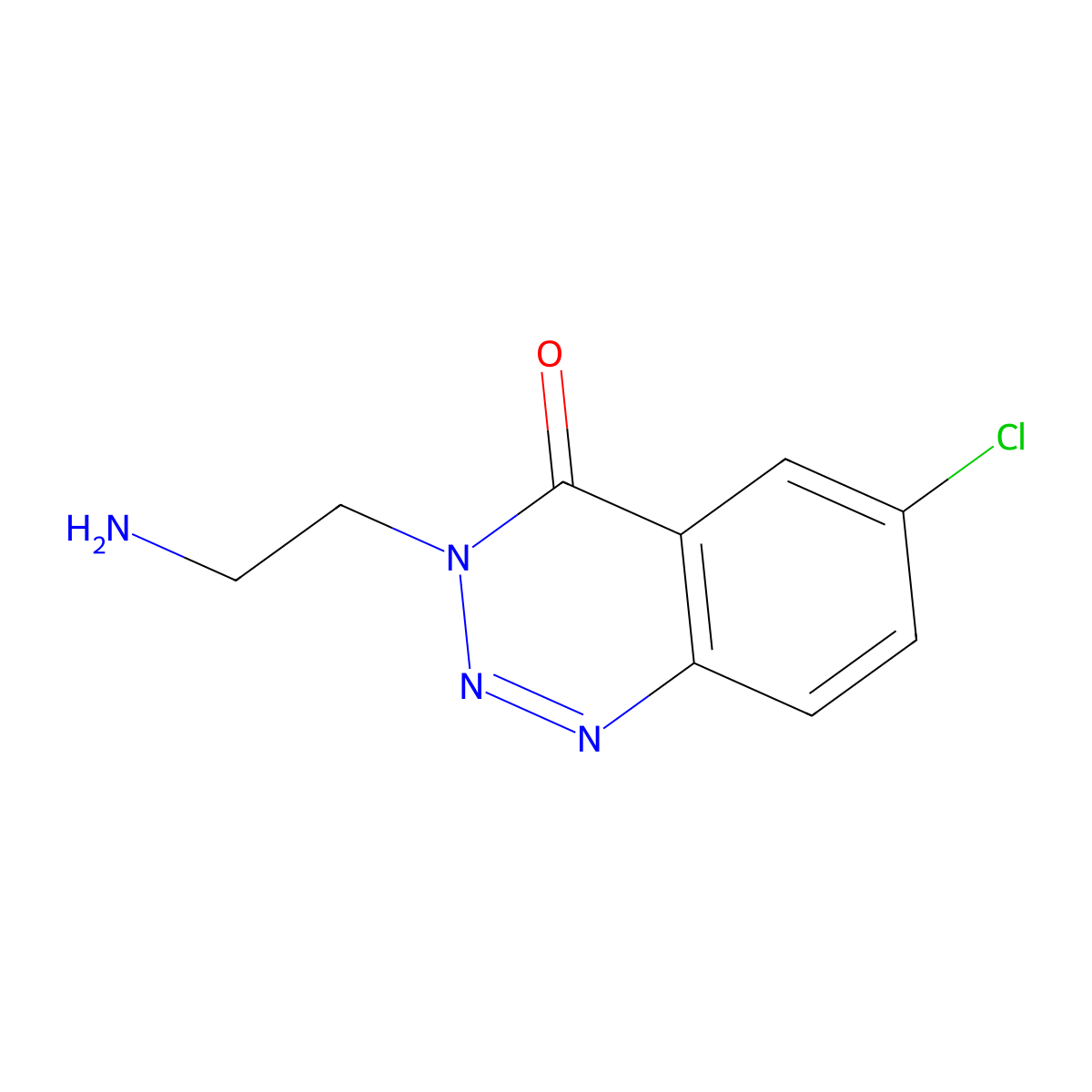 3-(2-aminoethyl)-6-chlorobenzo[d][1,2,3]triazin-4(3H)-one molecular structure, CAS 1781560-67-5
