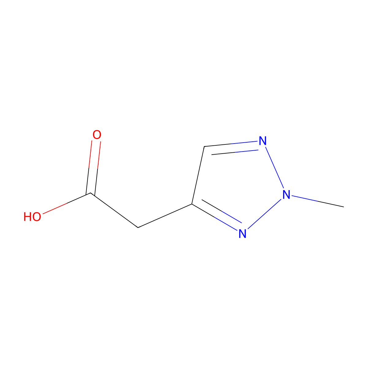 2-(2-Methyl-2H-1,2,3-triazol-4-yl)acetic acid molecular structure, CAS 1781561-64-5