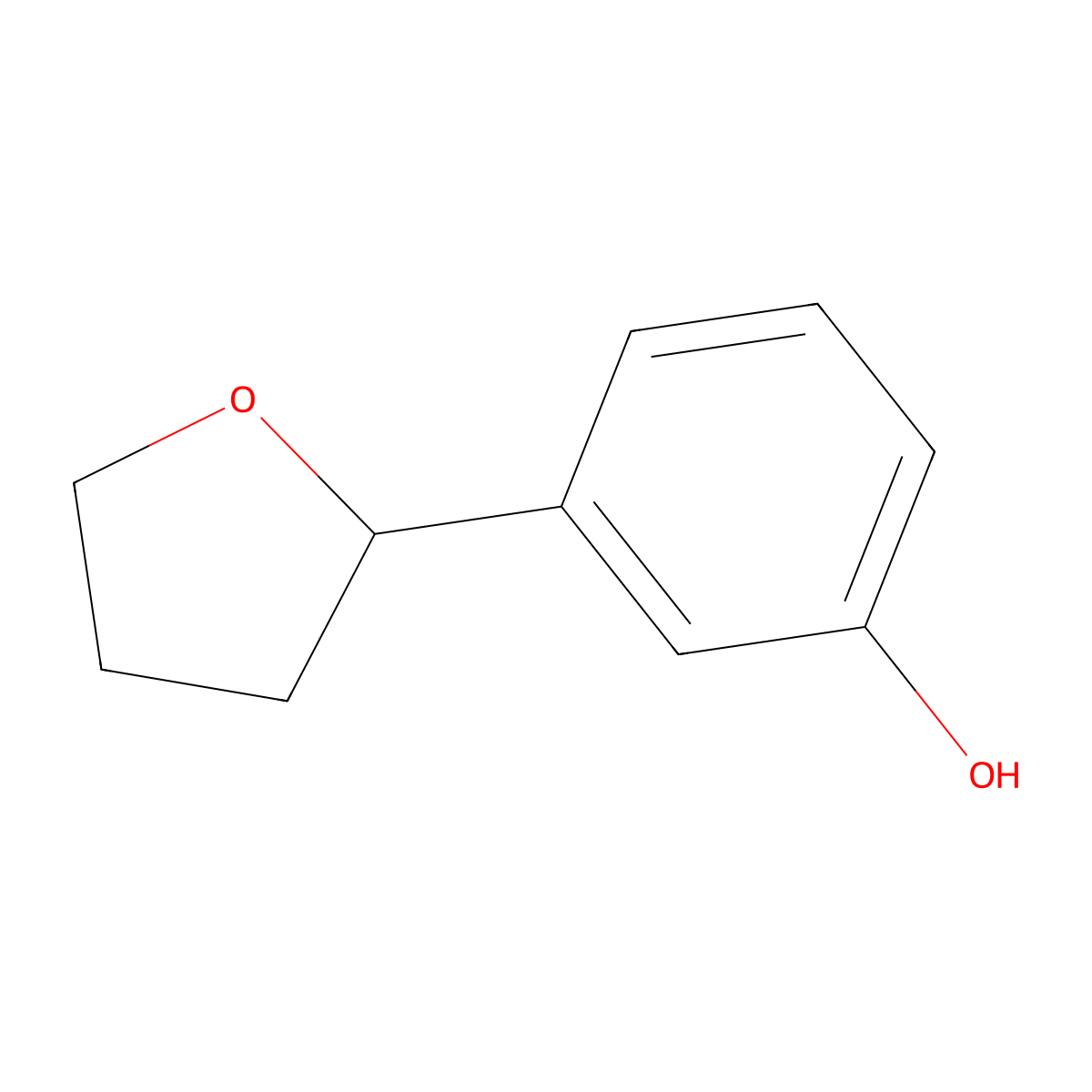 3-(Oxolan-2-yl)phenol molecular structure, CAS 1781564-18-8