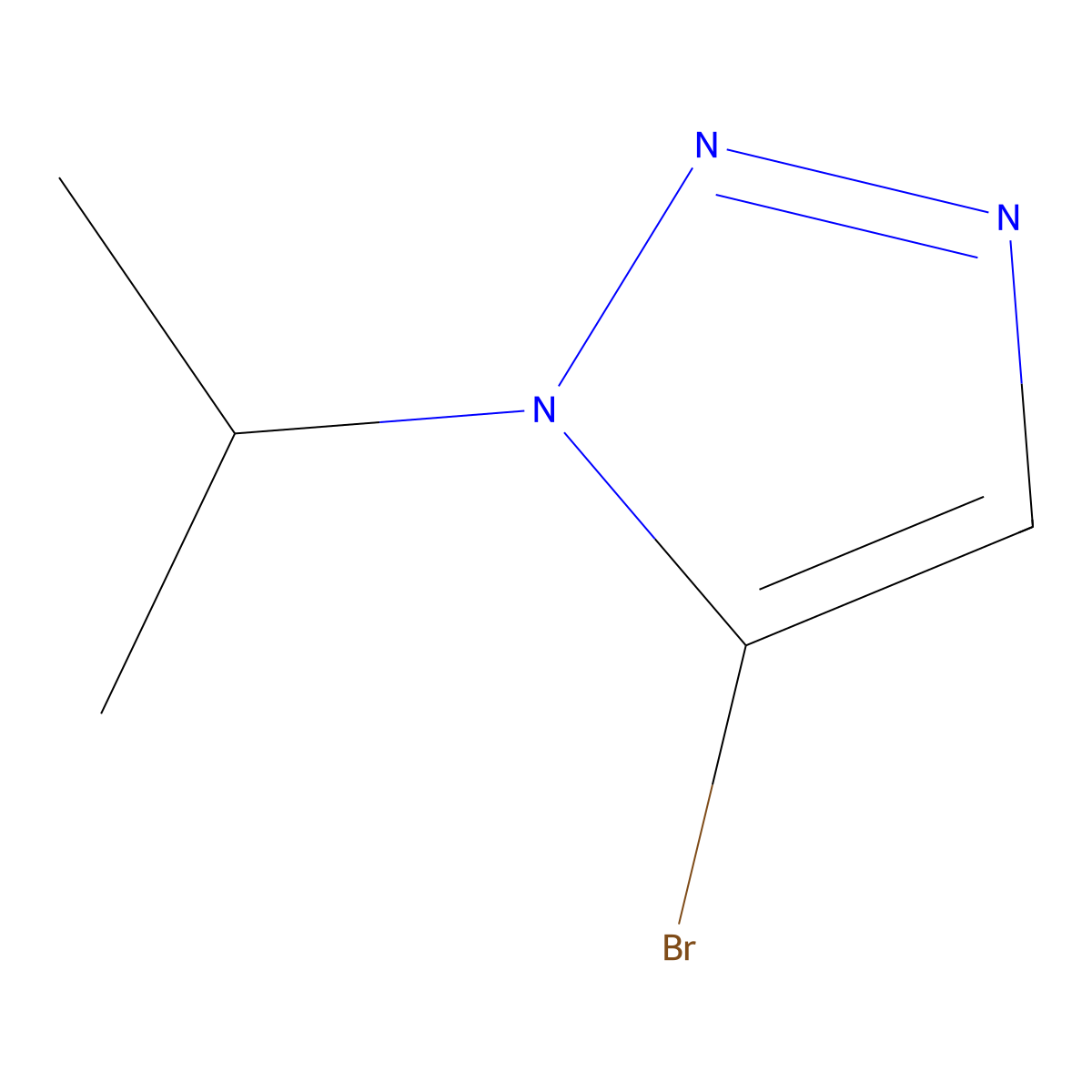 5-bromo-1-(propan-2-yl)-1H-1,2,3-triazole molecular structure, CAS 1781570-21-5