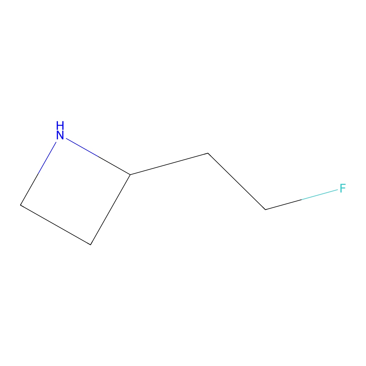 2-(2-Fluoroethyl)azetidine molecular structure, CAS 1781583-73-0