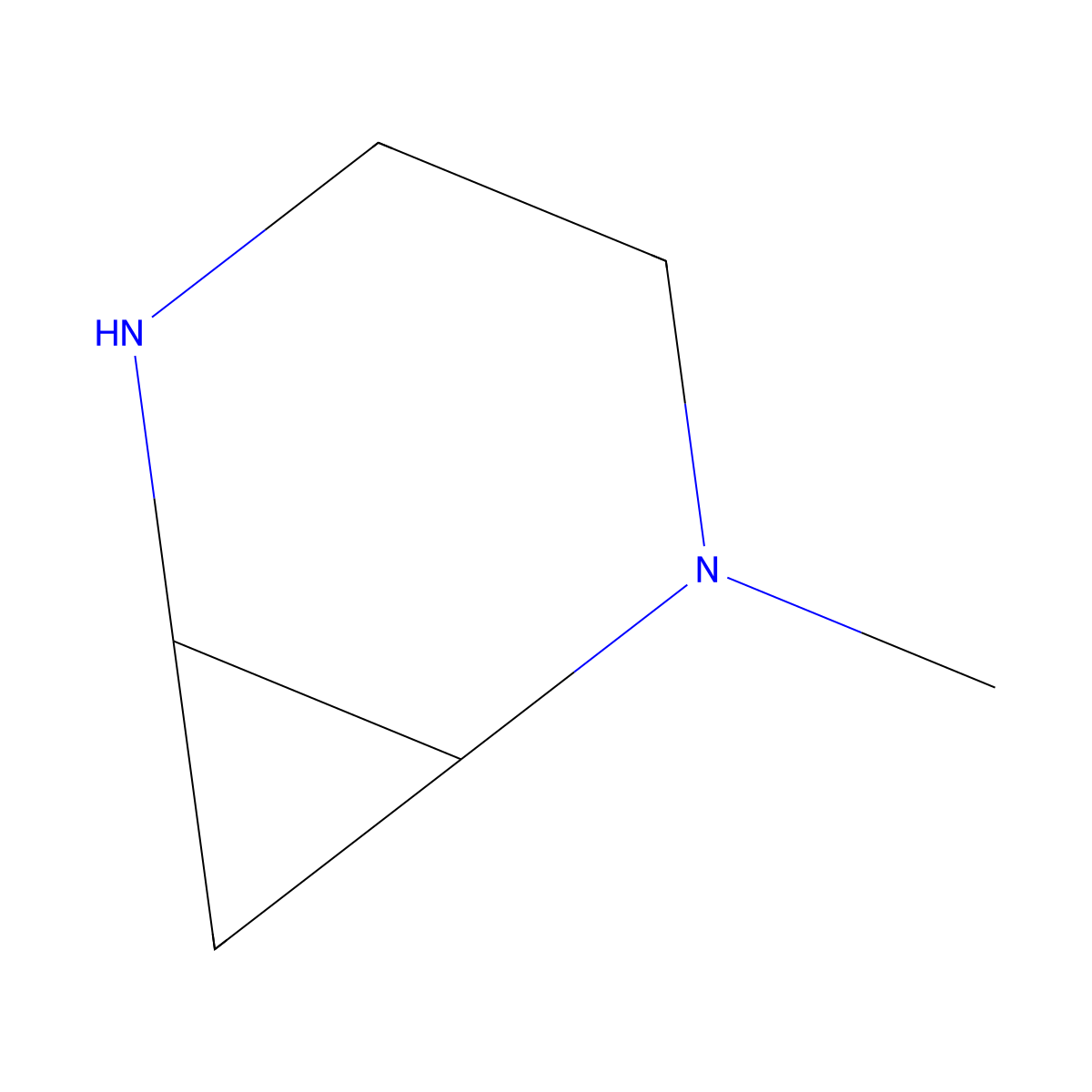 2-Methyl-2,5-diazabicyclo[4.1.0]heptane molecular structure, CAS 1781583-94-5