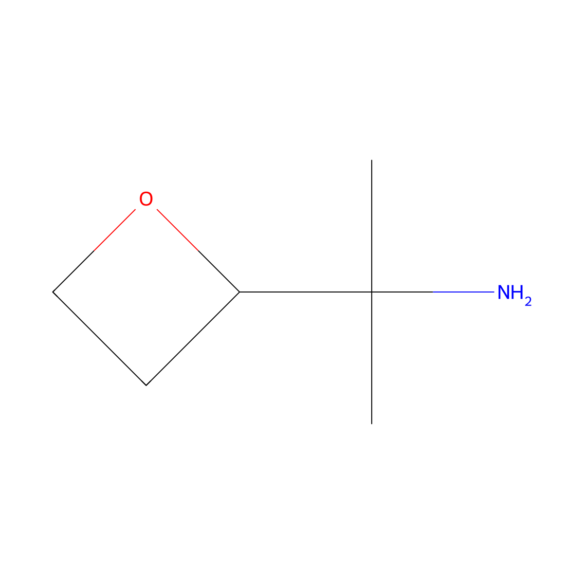 2-(Oxetan-2-yl)propan-2-amine molecular structure, CAS 1781584-95-9
