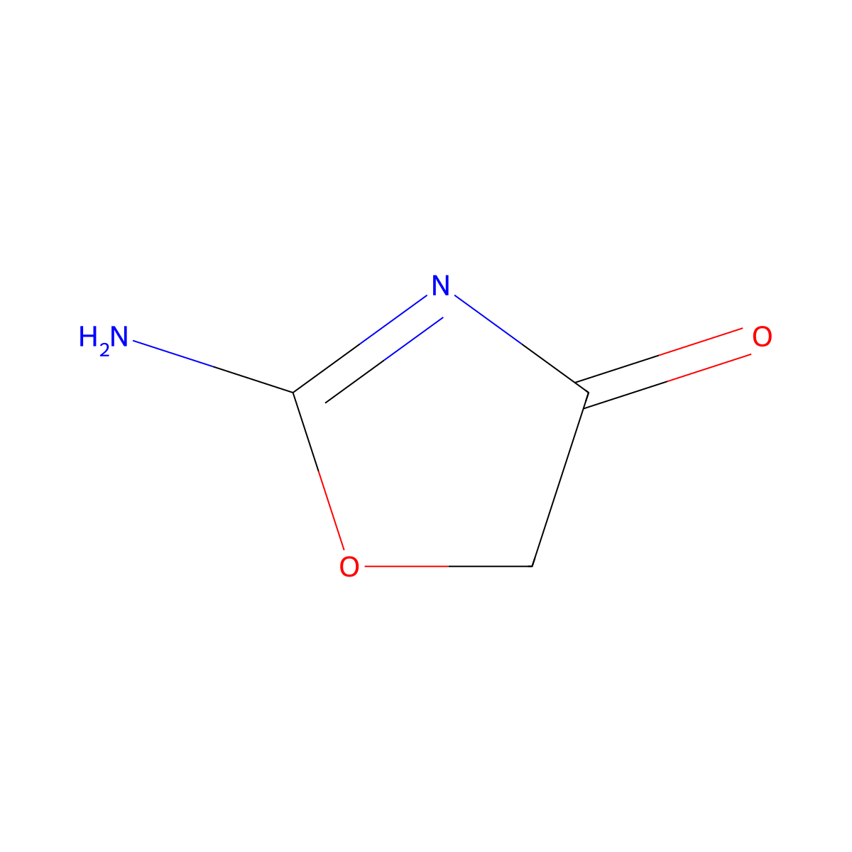 2-Aminooxazol-4(5H)-one molecular structure, CAS 17816-85-2