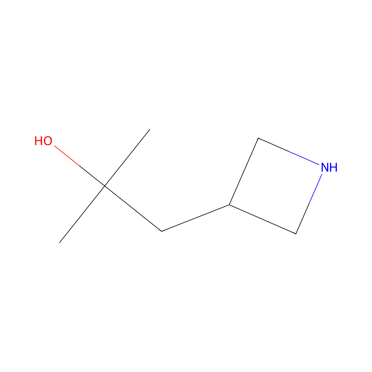 1-(Azetidin-3-yl)-2-methylpropan-2-ol molecular structure, CAS 1781603-74-4
