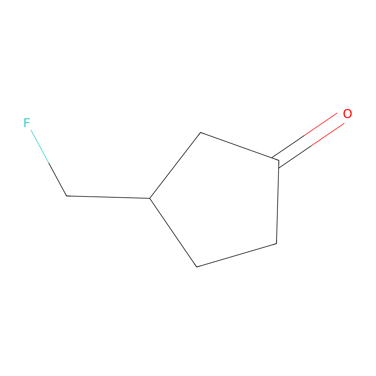 3-(Fluoromethyl)cyclopentan-1-one molecular structure, CAS 1781607-19-9