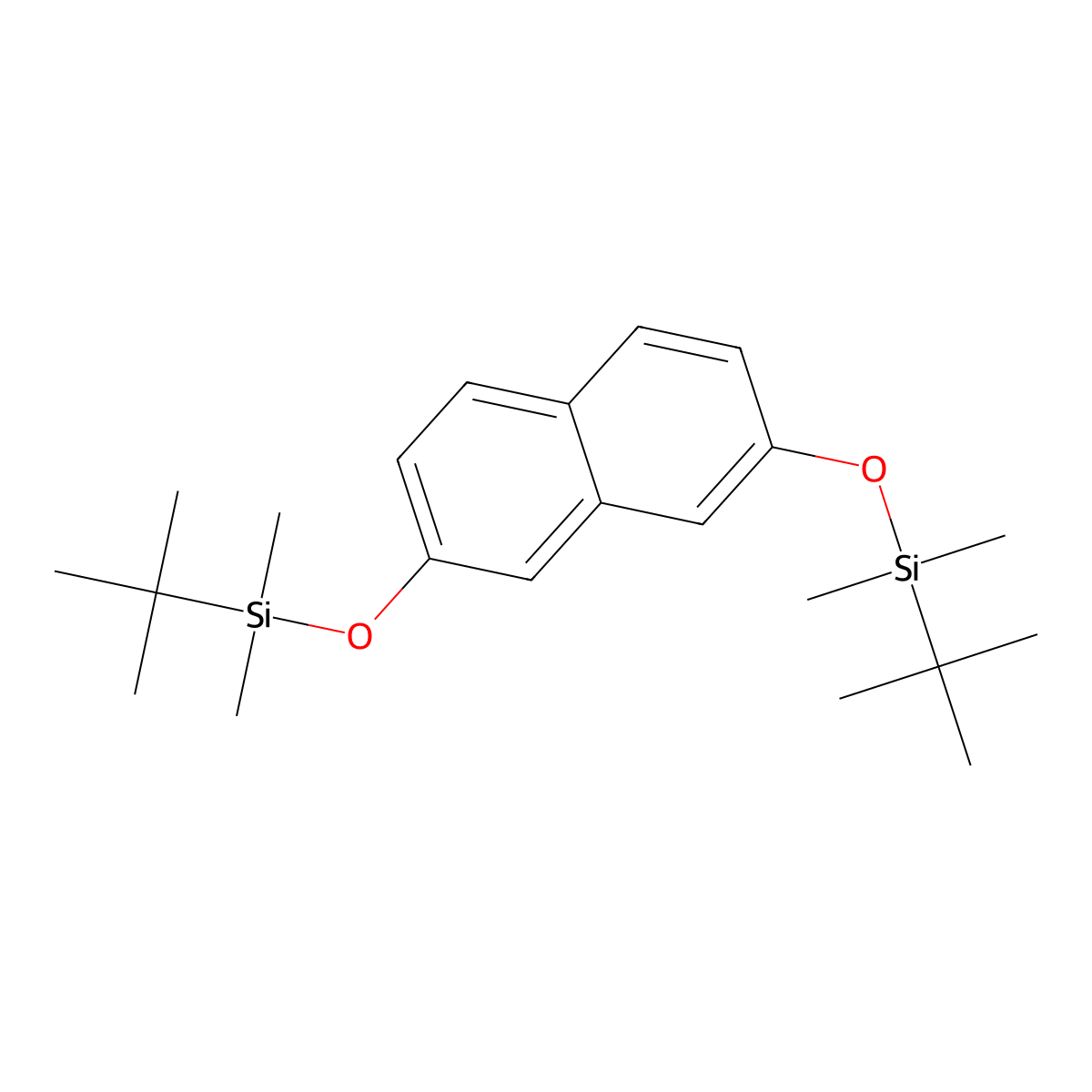 2,7-Bis(tert-butyldimethylsilanyloxy)naphthalene molecular structure, CAS 178161-06-3