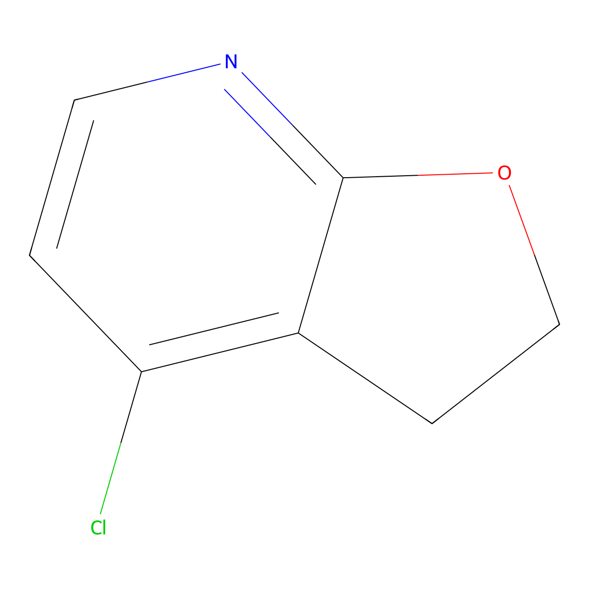 4-Chloro-2,3-dihydrofuro[2,3-B]pyridine molecular structure, CAS 1781625-63-5