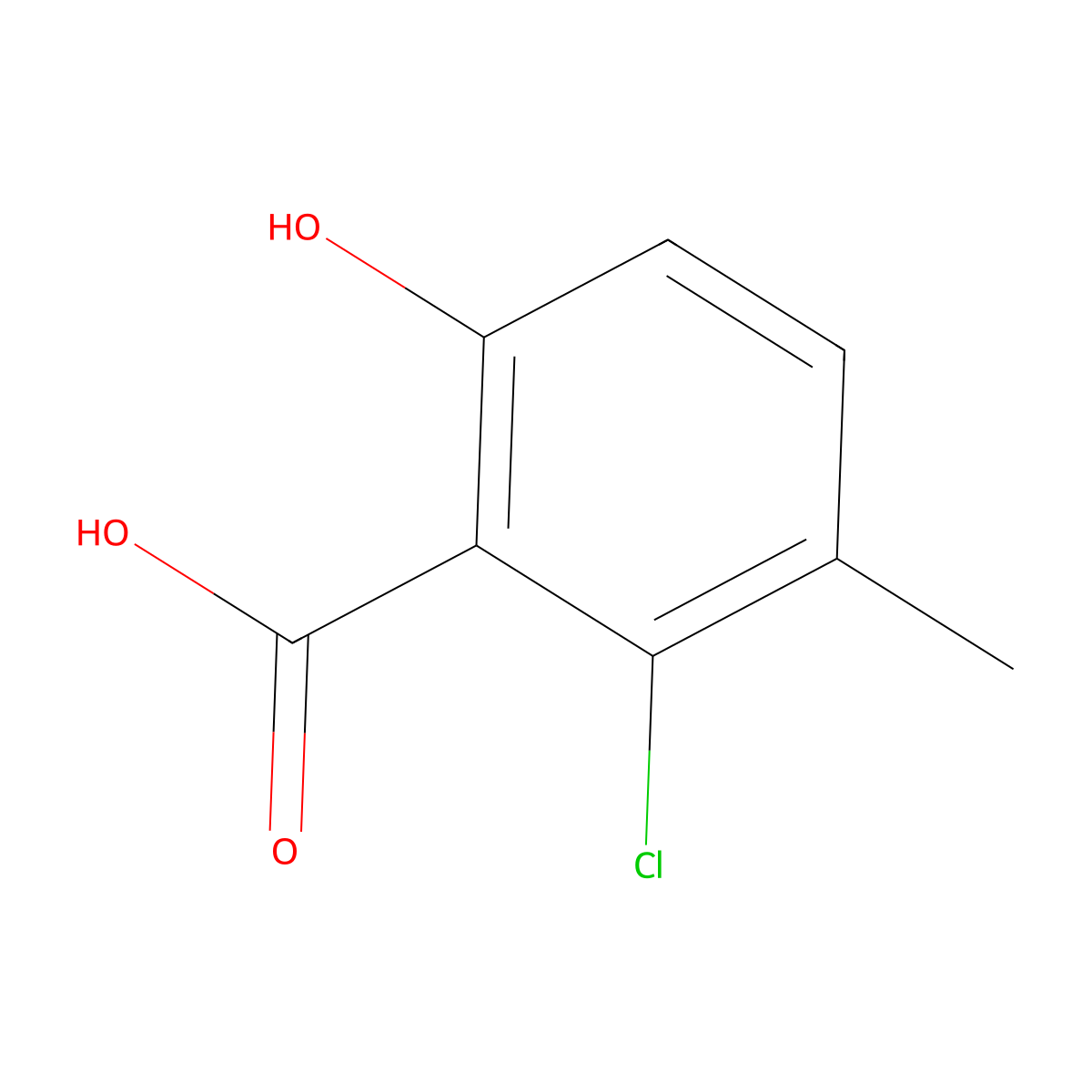 2-Chloro-6-hydroxy-3-methylbenZoic acid molecular structure, CAS 1781625-83-9