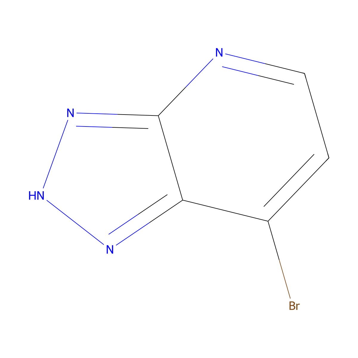 7-bromo-3H-(1,2,3)triazolo(4,5-b)pyridine molecular structure, CAS 1781635-60-6