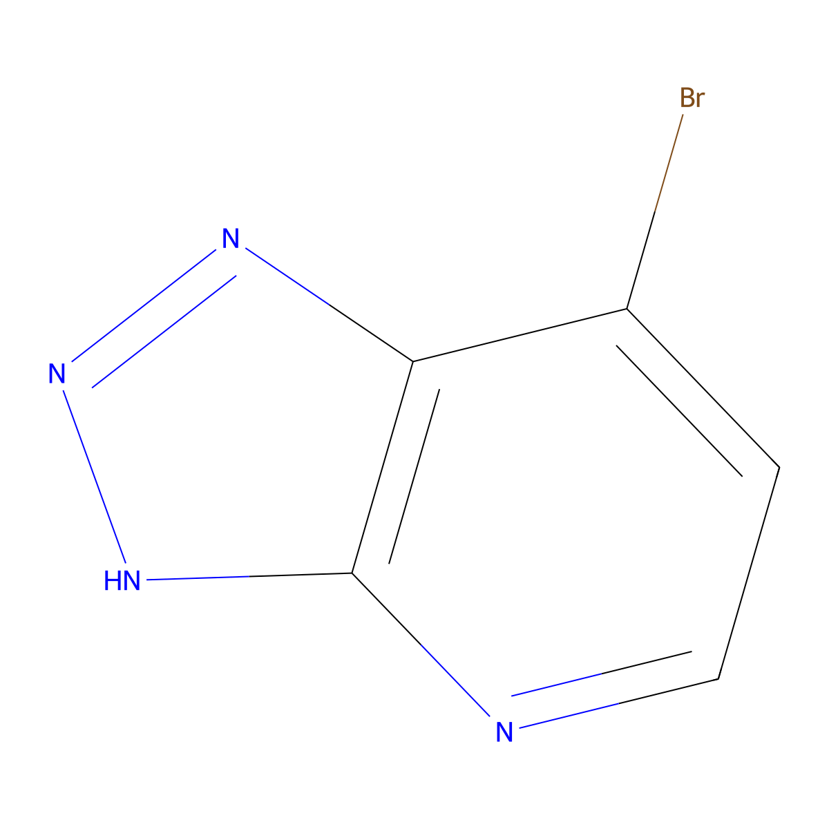 7-bromo-3H-(1,2,3)triazolo(4,5-b)pyridine molecular structure, CAS 1781635-60-6