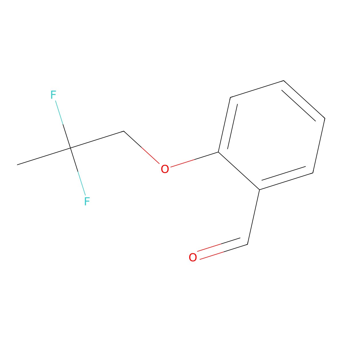 2-(2,2-Difluoropropoxy)benzaldehyde molecular structure, CAS 1781639-00-6