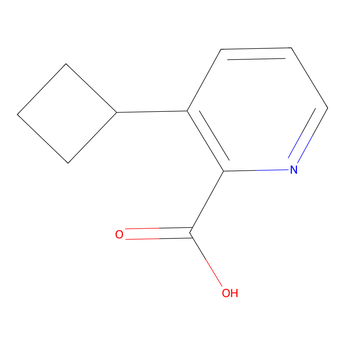 3-Cyclobutylpicolinic acid molecular structure, CAS 1781644-15-2