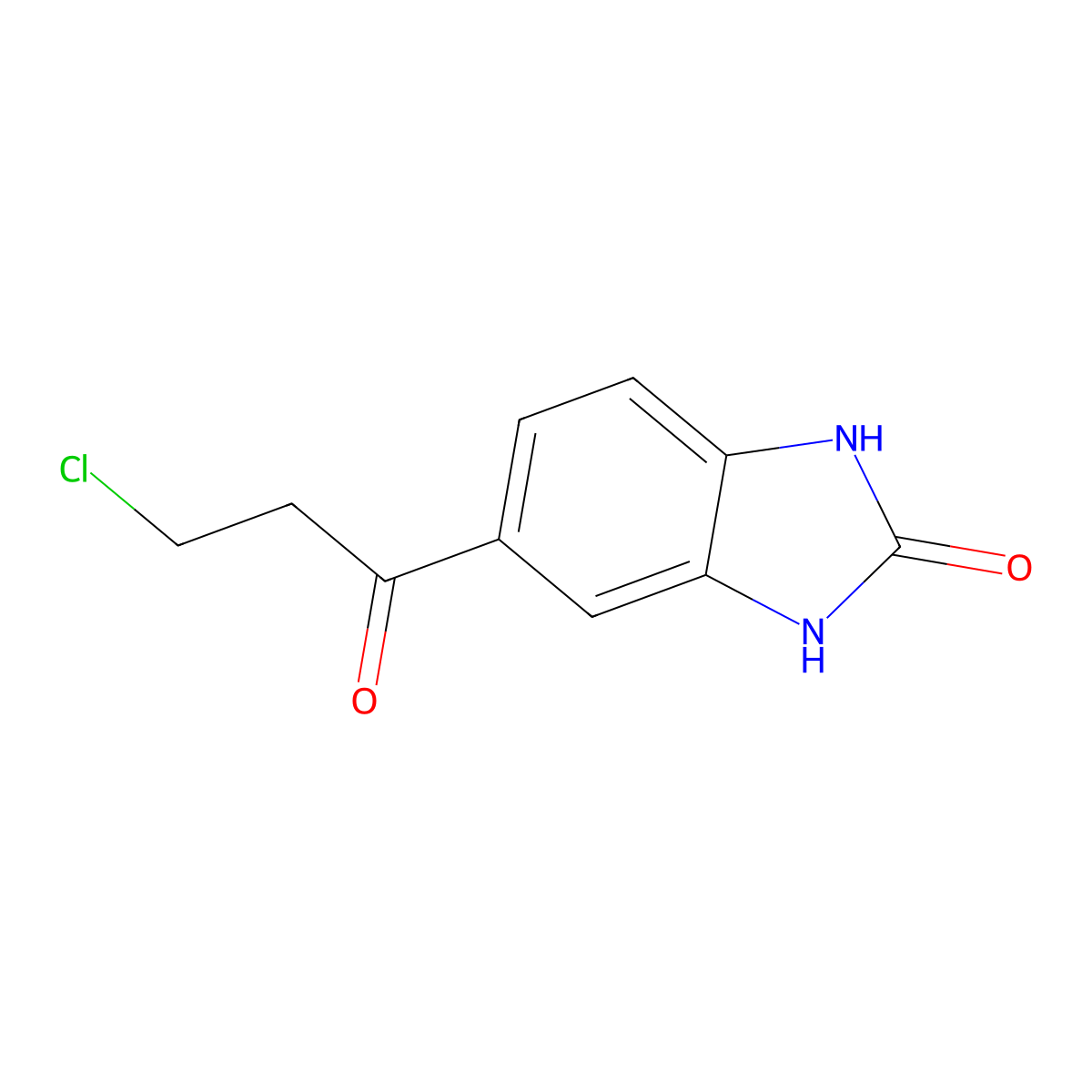 5-(3-chloropropanoyl)-1,3-dihydro-2H-benzimidazol-2-one molecular structure, CAS 178165-46-3