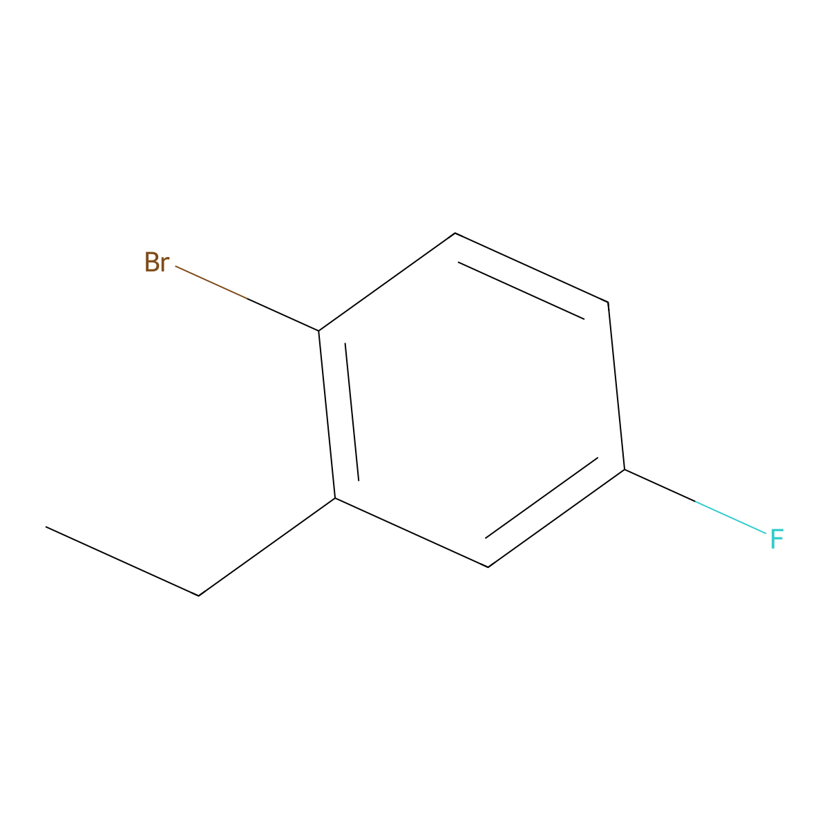 1-Bromo-2-ethyl-4-fluorobenzene molecular structure, CAS 1781676-21-8
