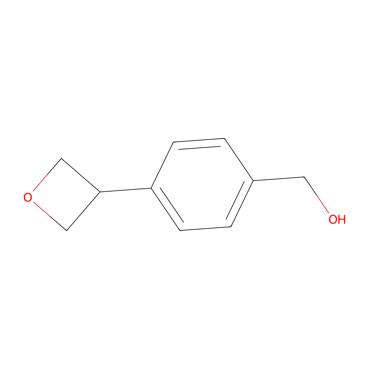 (4-(Oxetan-3-yl)phenyl)methanol molecular structure, CAS 1781691-11-9