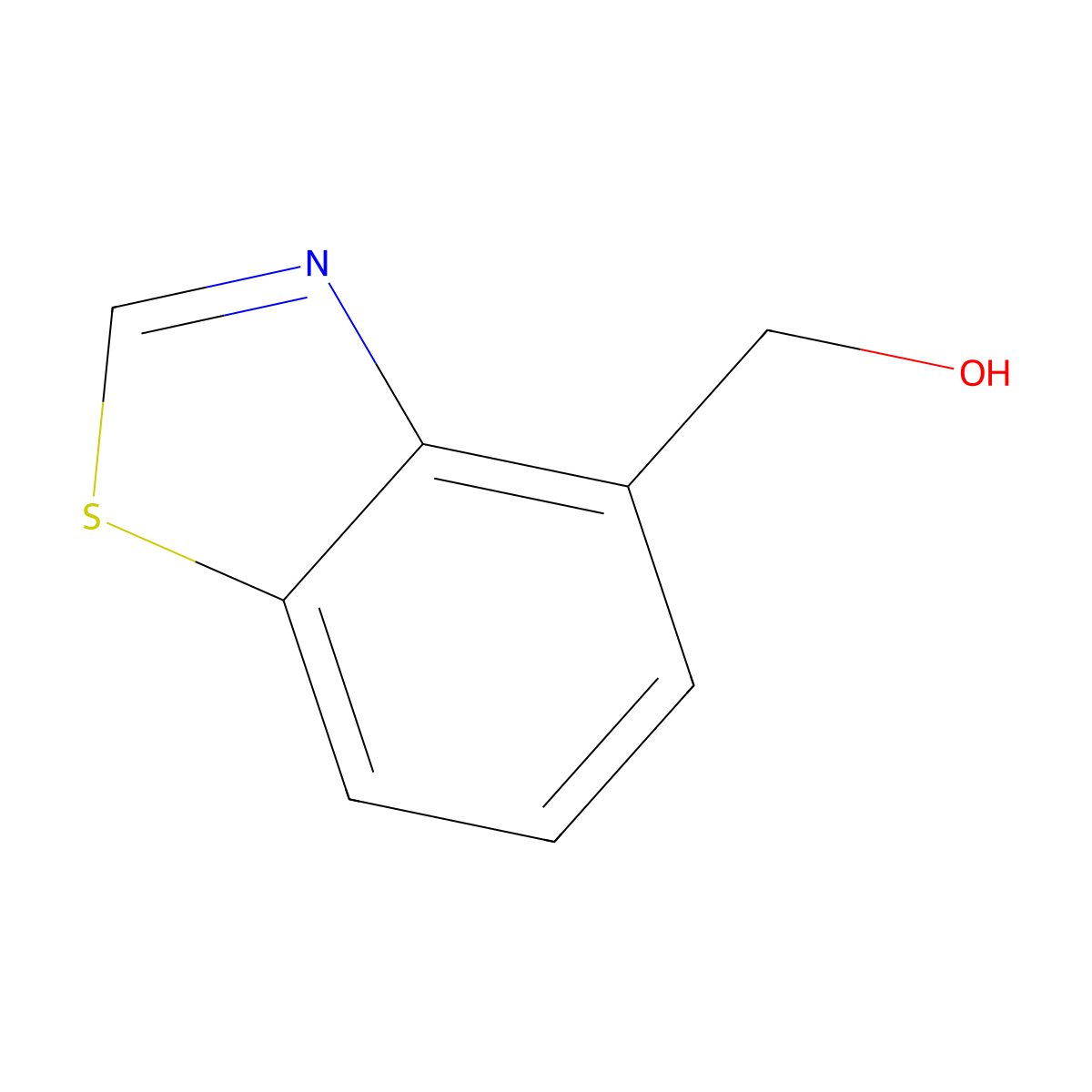 Benzo[d]thiazol-4-ylmethanol molecular structure, CAS 1781692-33-8