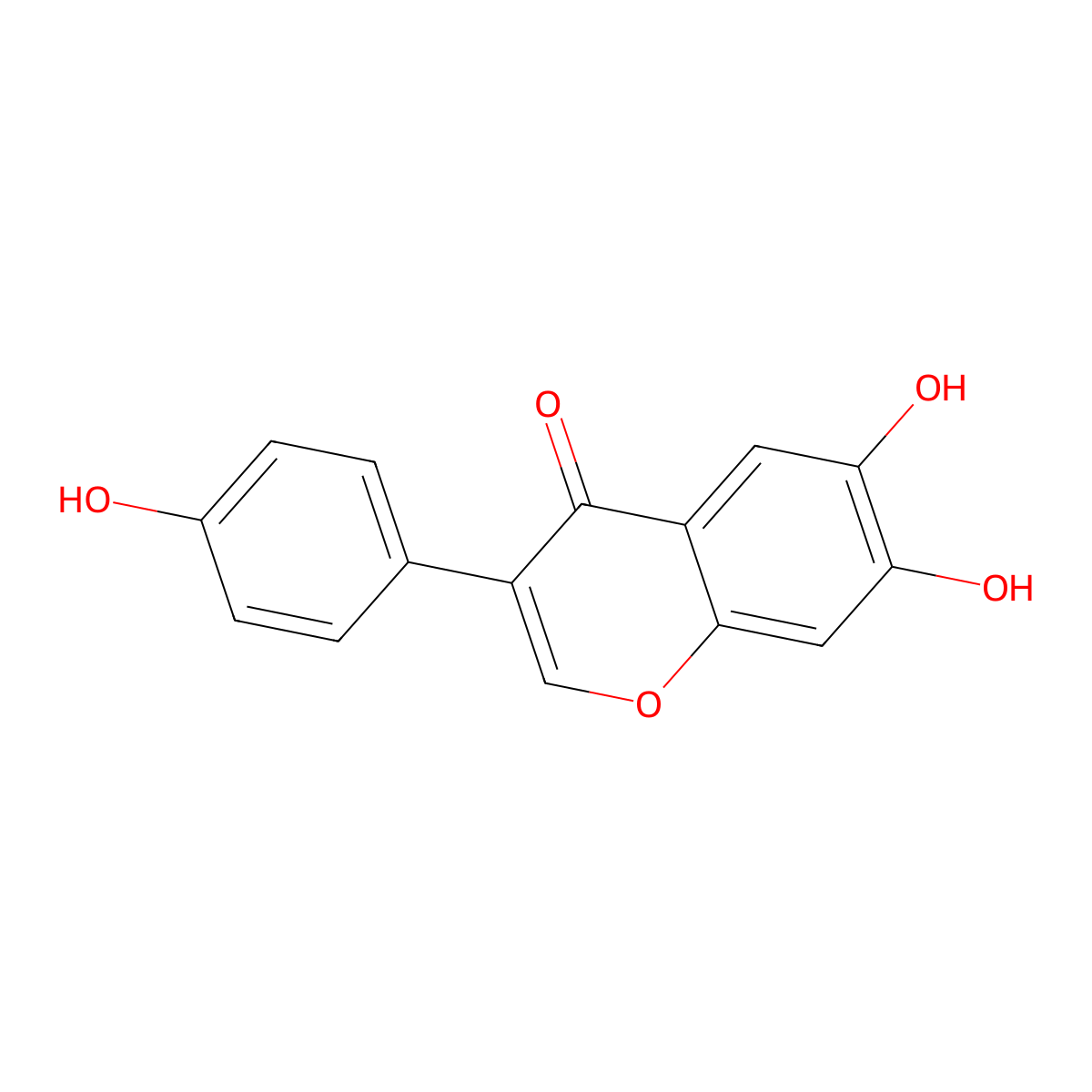 6,7,4'-Trihydroxyisoflavone molecular structure, CAS 17817-31-1