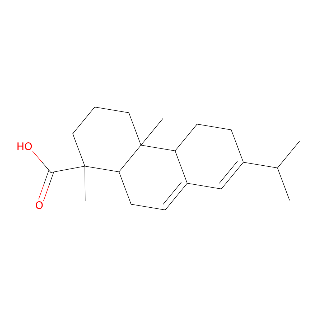Tall-oil rosin molecular structure, CAS 17817-95-7