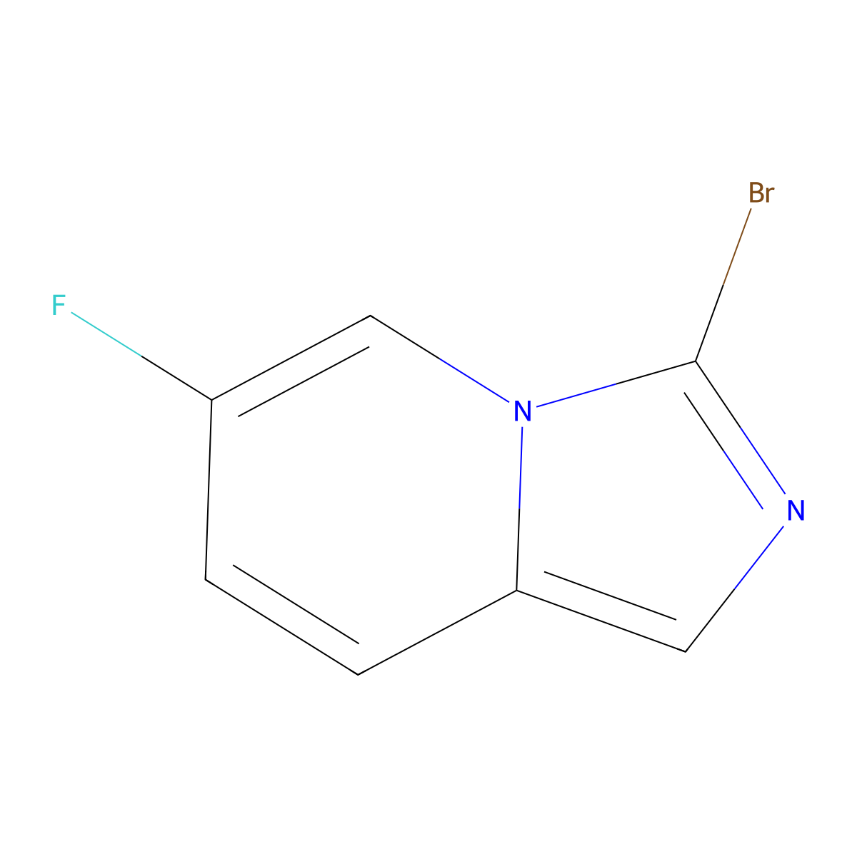 3-Bromo-6-fluoroimidazo[1,5-a]pyridine molecular structure, CAS 1781700-20-6