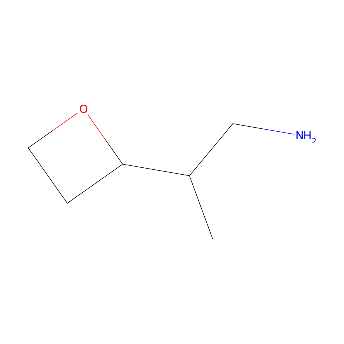 2-(Oxetan-2-yl)propan-1-amine molecular structure, CAS 1781711-59-8
