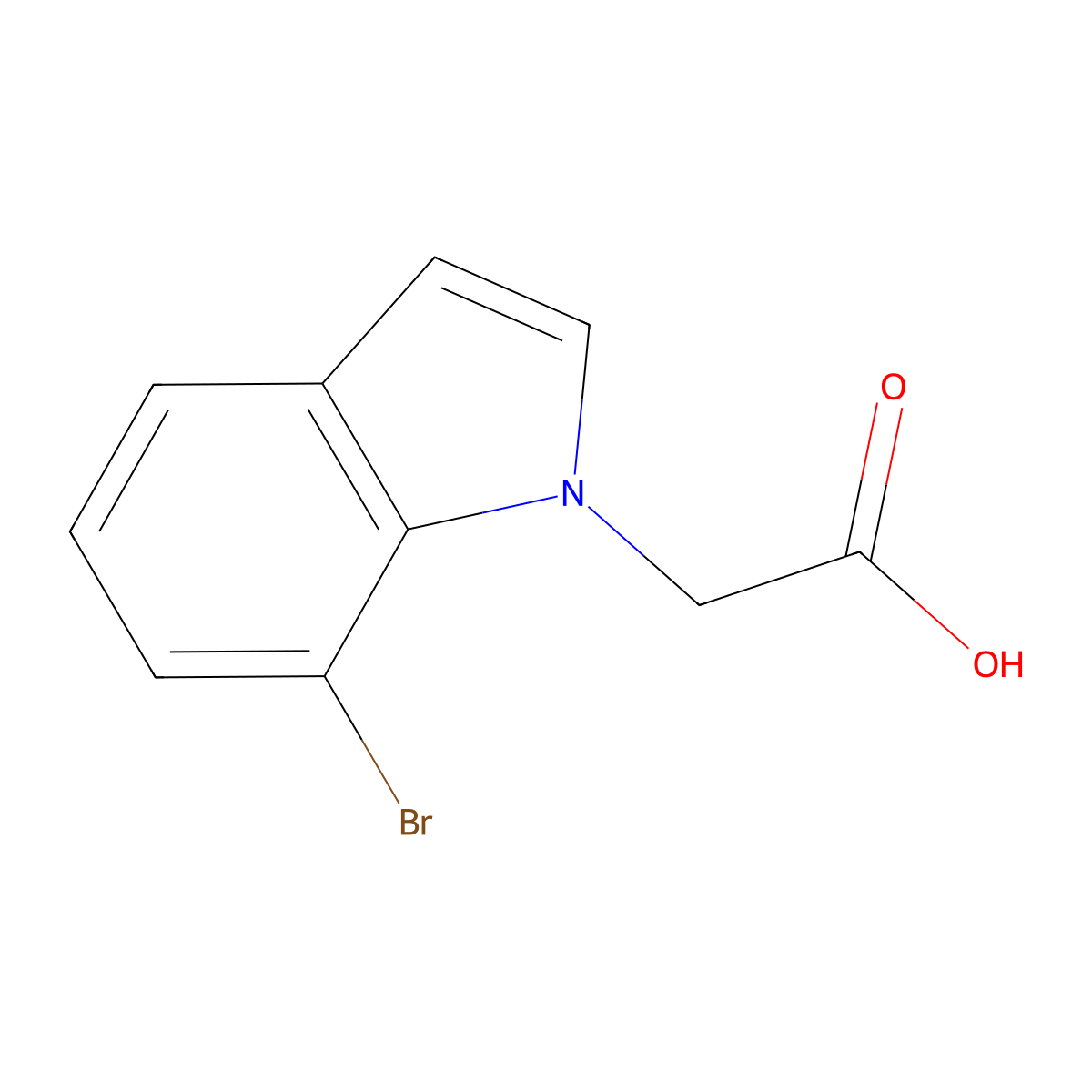 7-Bromo-indole-1-acetic acid molecular structure, CAS 1781715-49-8