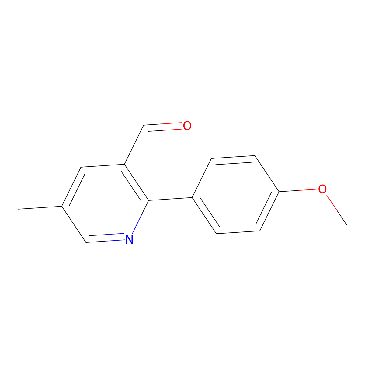 2-(4-Methoxyphenyl)-5-methylnicotinaldehyde molecular structure, CAS 1781717-67-6