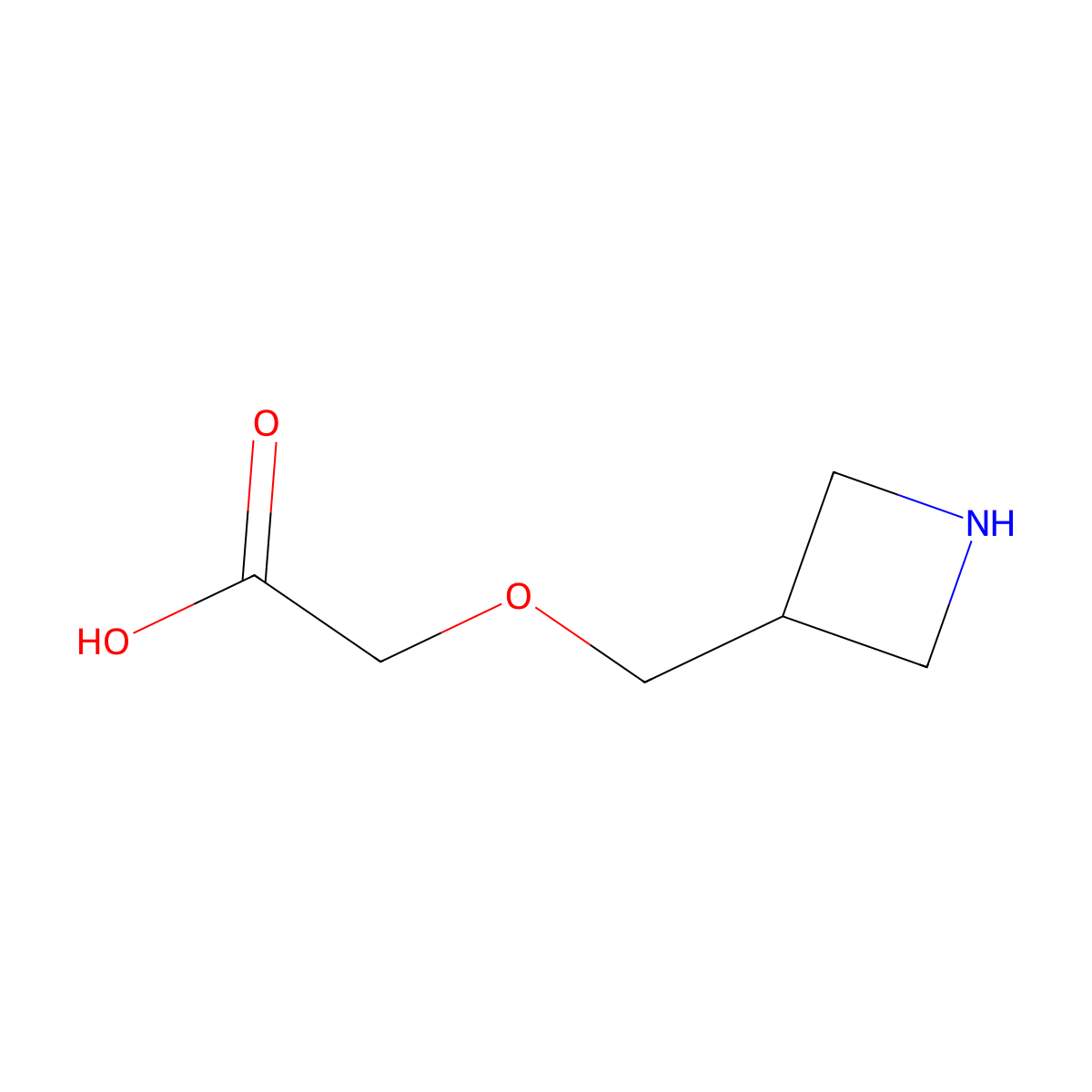 2-[(Azetidin-3-yl)methoxy]acetic acid molecular structure, CAS 1781717-81-4