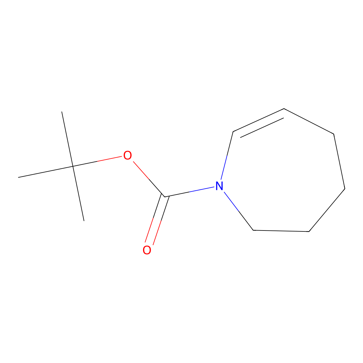 tert-Butyl 2,3,4,5-tetrahydro-1H-azepine-1-carboxylate molecular structure, CAS 178172-25-3