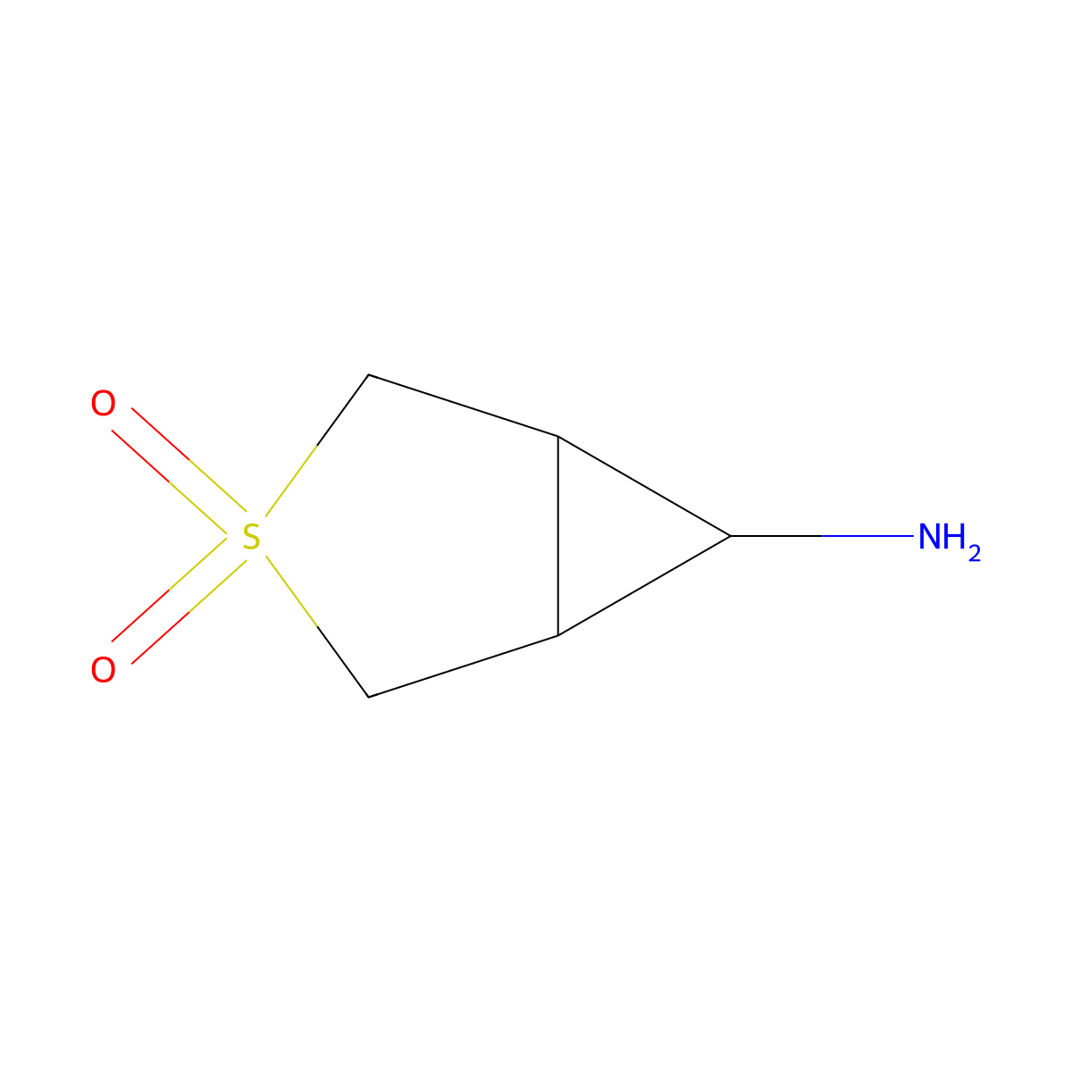 6-Amino-3-thiabicyclo[3.1.0]hexane 3,3-dioxide molecular structure, CAS 1781721-30-9