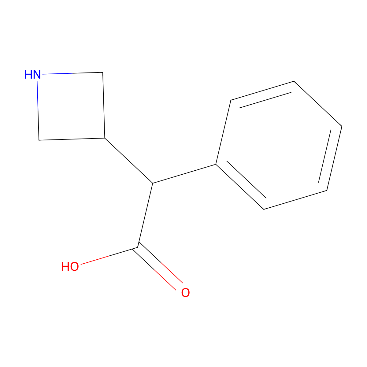 2-(Azetidin-3-yl)-2-phenylacetic acid molecular structure, CAS 1781722-68-6