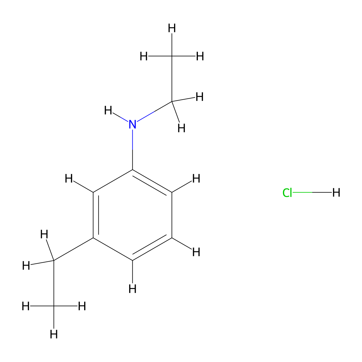 N,3-diethylaniline hydrochloride molecular structure, CAS 1781744-73-7