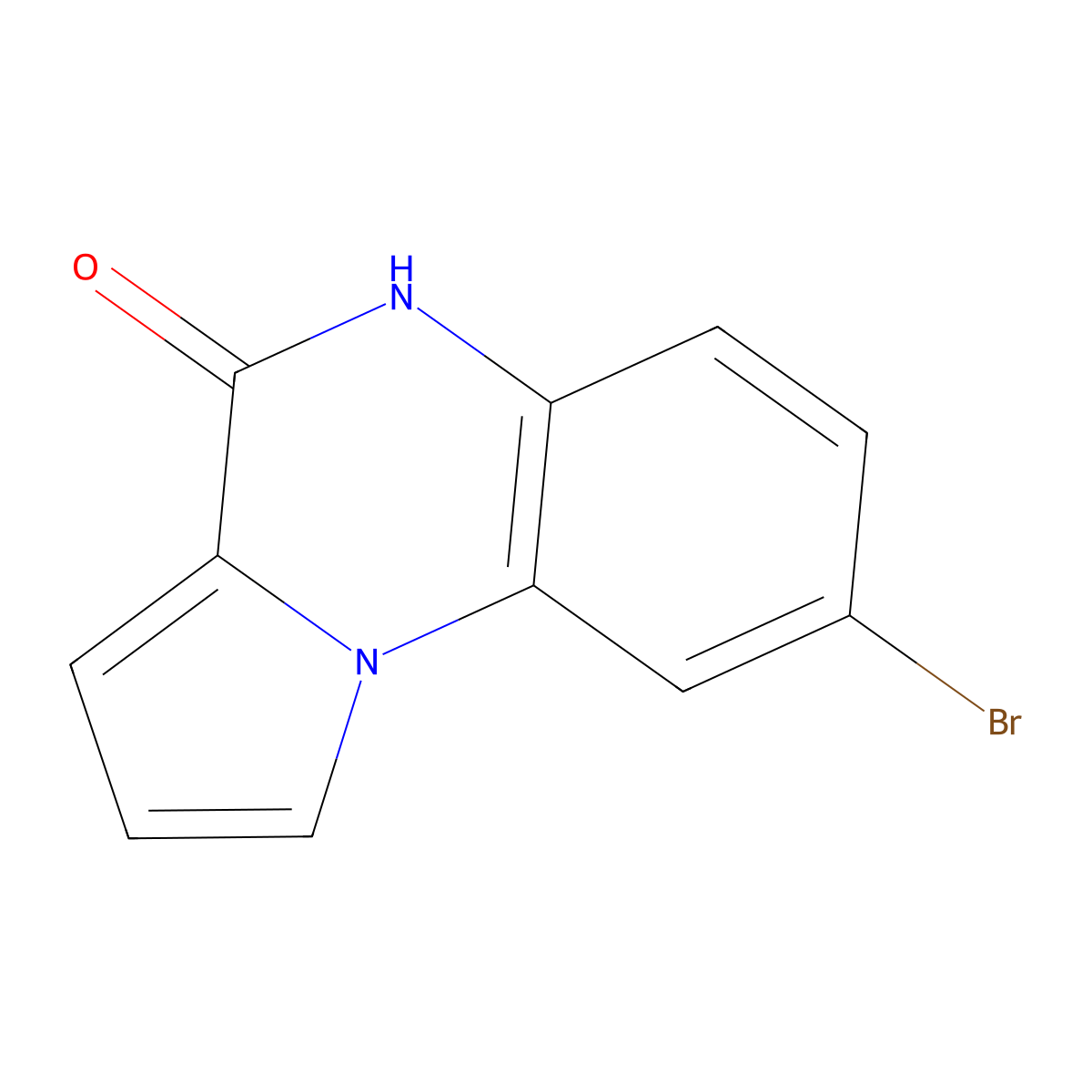 8-Bromopyrrolo[1,2-A]quinoxalin-4(5H)-one molecular structure, CAS 1781760-83-5