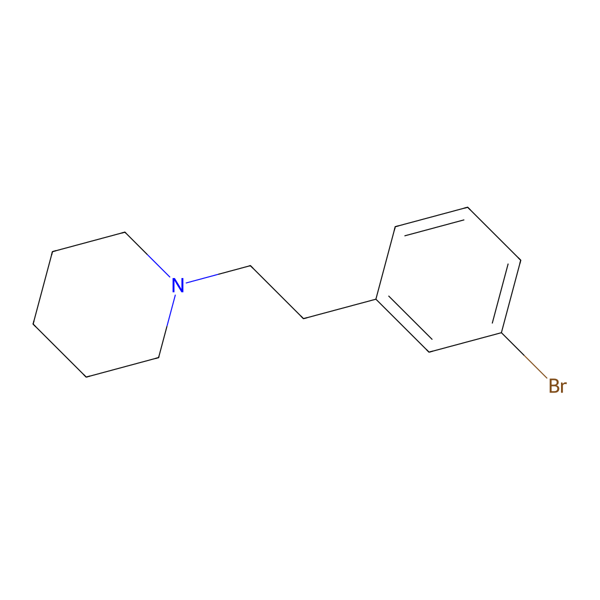 1-[2-(3-Bromo-phenyl)-ethyl]-piperidine molecular structure, CAS 1781762-29-5