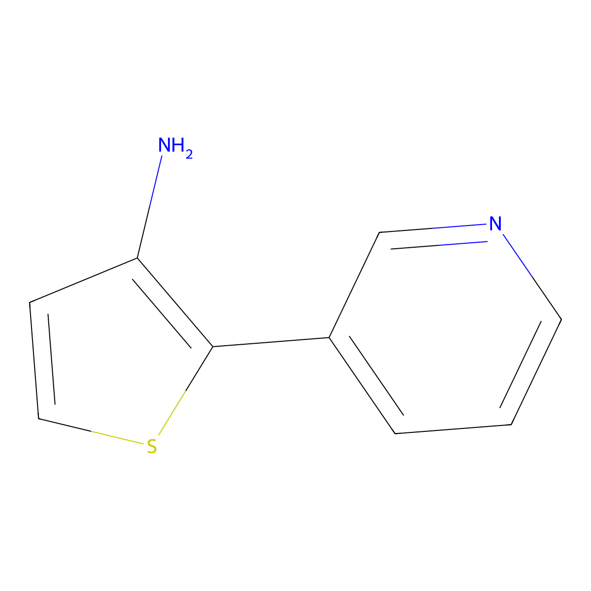 2-(Pyridin-3-yl)thiophen-3-amine molecular structure, CAS 1781762-89-7