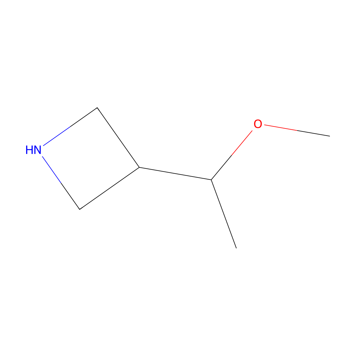 3-(1-Methoxyethyl)azetidine molecular structure, CAS 1781791-41-0