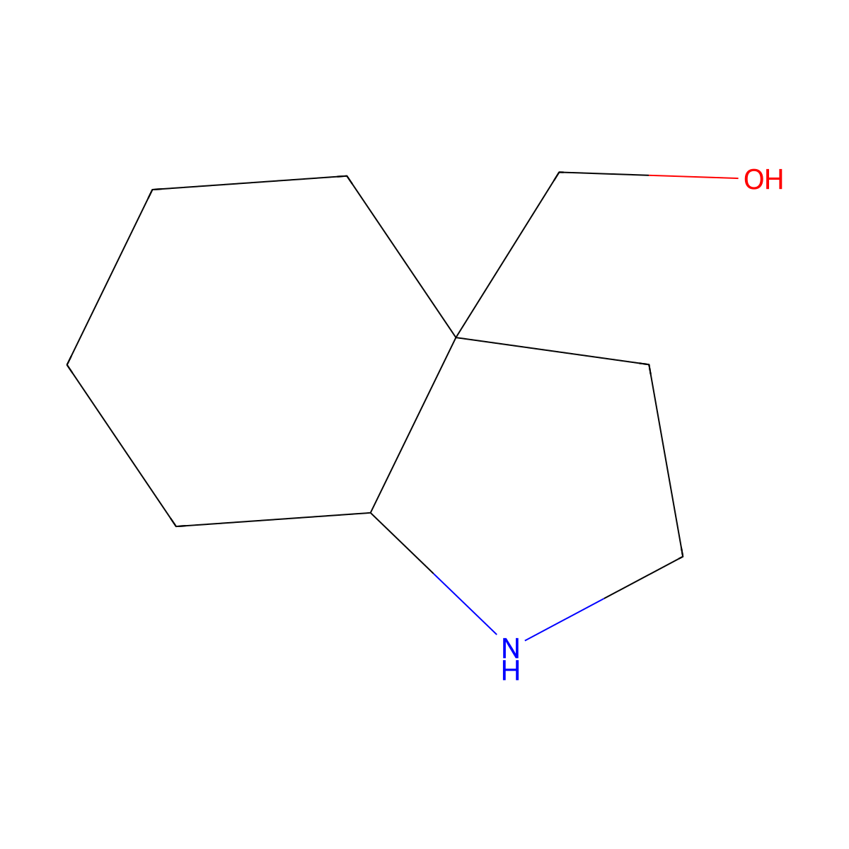 (Octahydro-1H-indol-3a-yl)methanol molecular structure, CAS 1781794-17-9