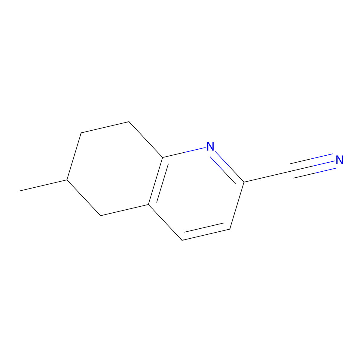 6-Methyl-5,6,7,8-tetrahydroquinoline-2-carbonitrile molecular structure, CAS 1781798-08-0
