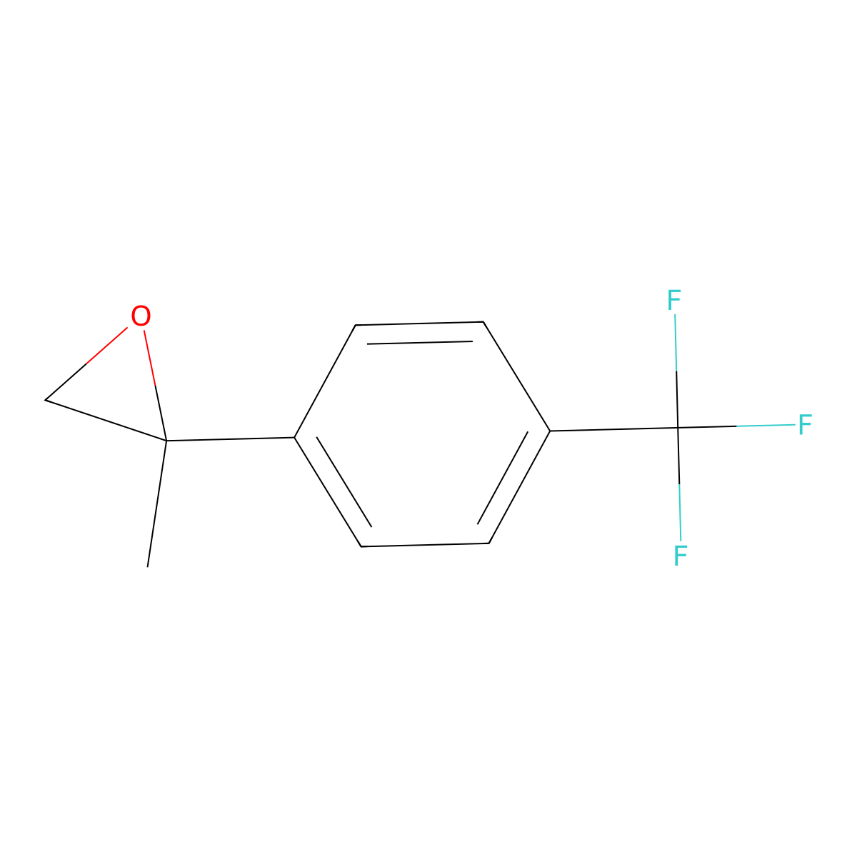 2-Methyl-2-[4-(trifluoromethyl)phenyl]oxirane molecular structure, CAS 178180-81-9