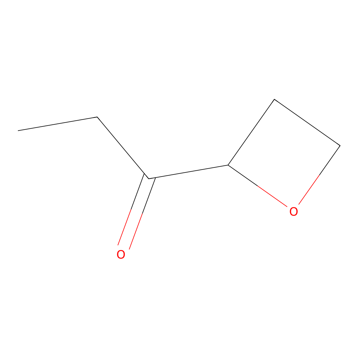 1-(Oxetan-2-yl)propan-1-one molecular structure, CAS 1781800-25-6