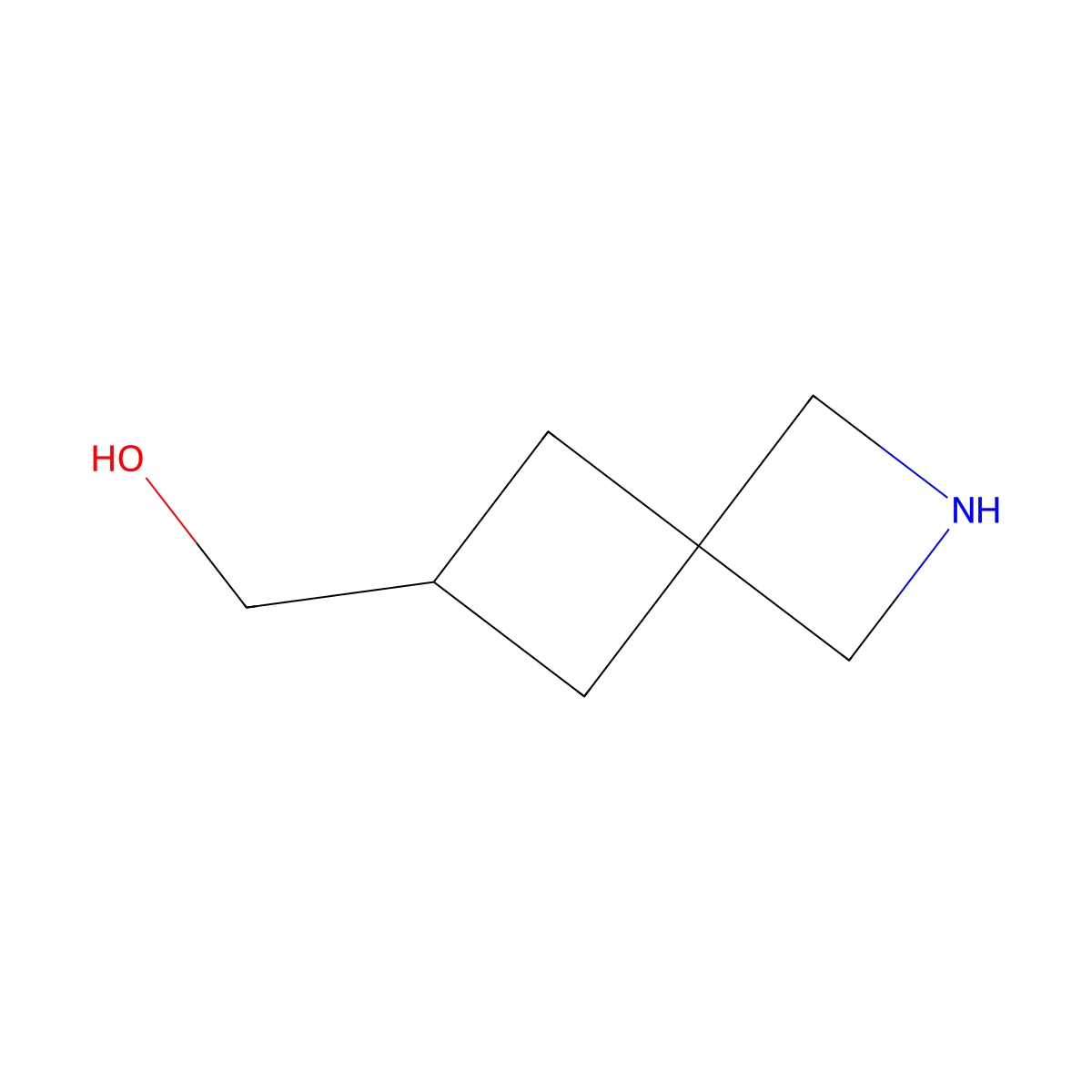 {2-Azaspiro[3.3]heptan-6-yl}methanol molecular structure, CAS 1781800-52-9