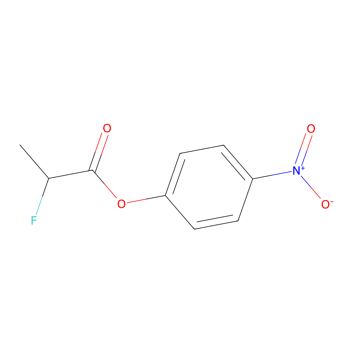 4-Nitrophenyl 2-fluoropropanoate molecular structure, CAS 178181-33-4