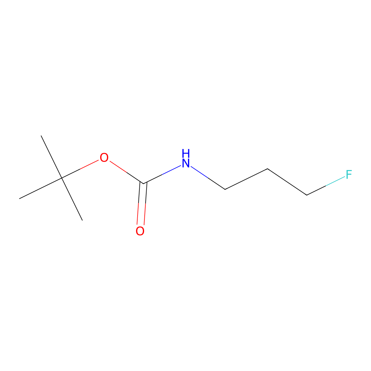 tert-Butyl (3-fluoropropyl)carbamate molecular structure, CAS 178181-51-6