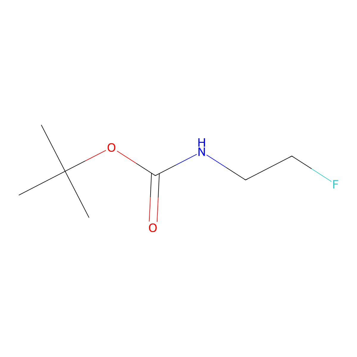 tert-Butyl (2-fluoroethyl)carbamate molecular structure, CAS 178181-52-7