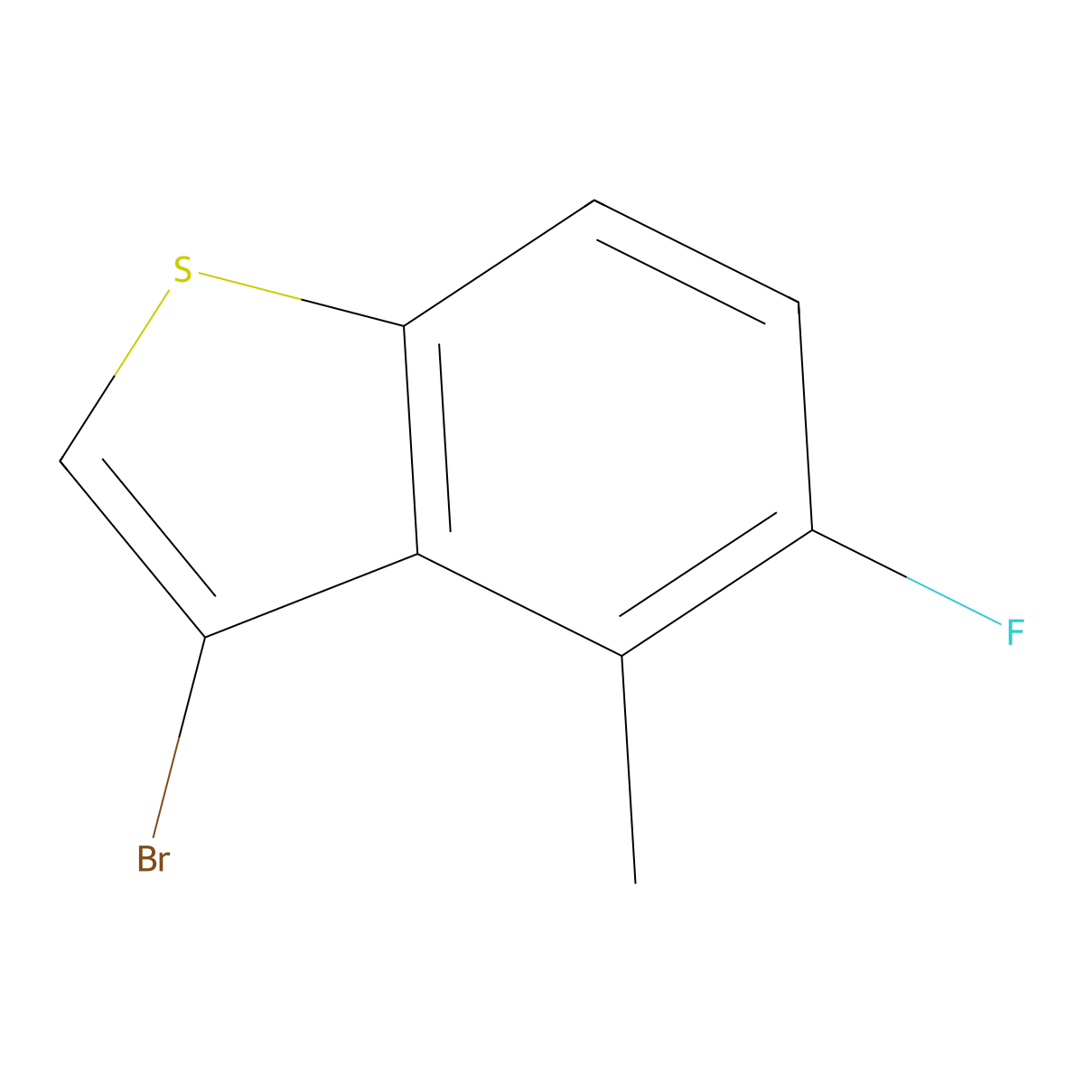 3-Bromo-5-fluoro-4-methylbenzo[b]thiophene molecular structure, CAS 1781825-71-5